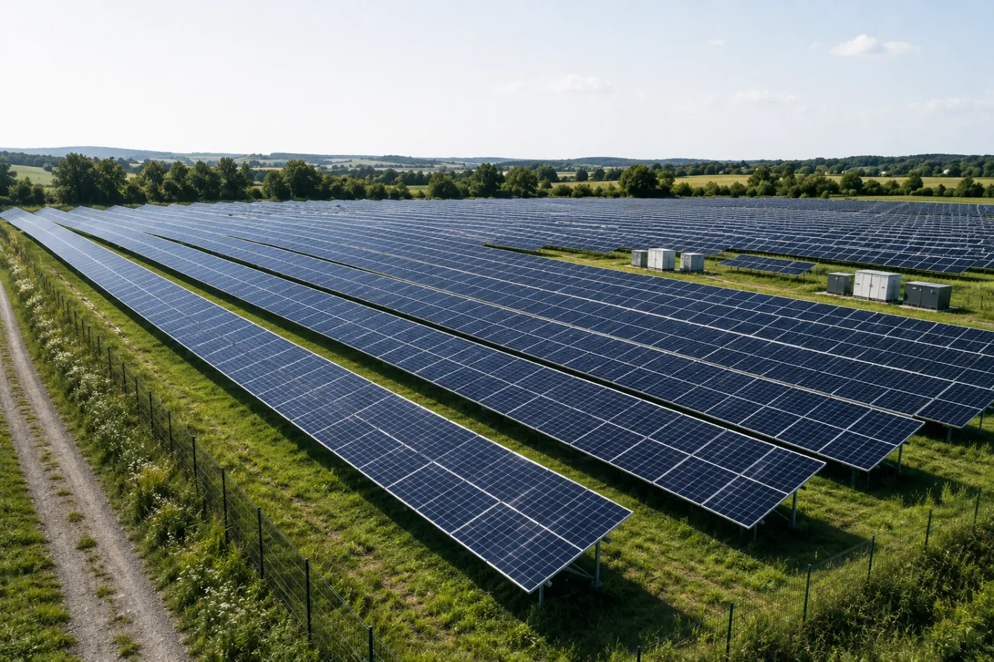 Solarpark auf einer Freifläche