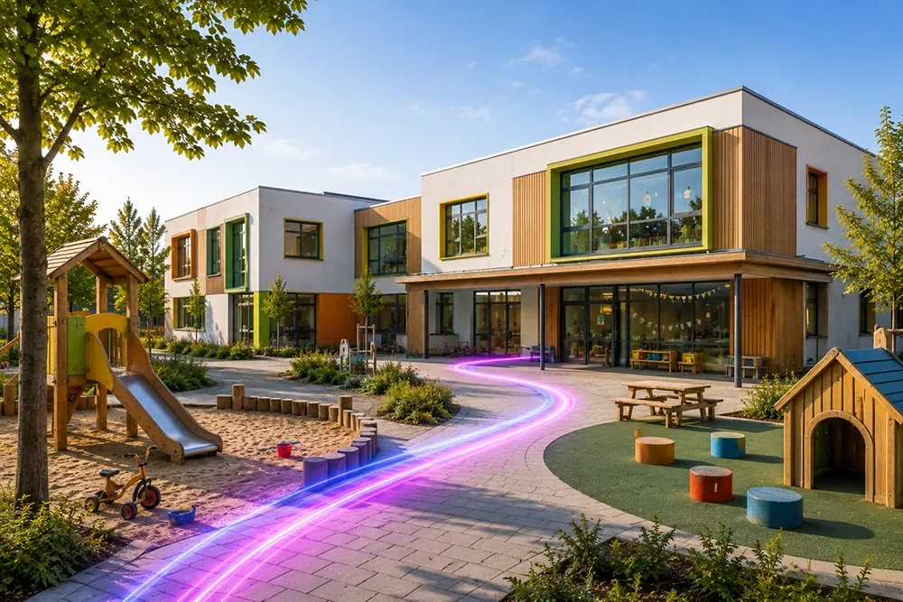Kindertagesstätte in einem Wohnquartier